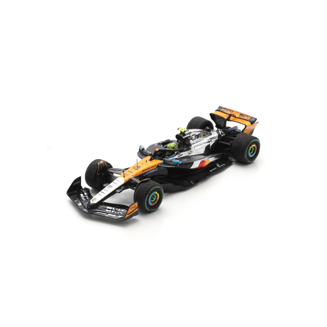 Lando Norris McLaren MCL39 Winner British GP 2025 Chrome Livery