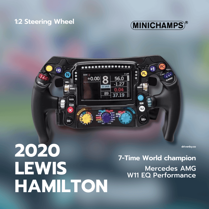 Lewis Hamilton W11 Steering Wheel - F1 Season 2020 - Minichamps 1:2 Model Steering Wheel