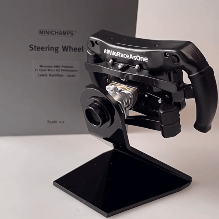 Lewis Hamilton W11 Steering Wheel - F1 Season 2020 - Minichamps 1:2 Model Steering Wheel