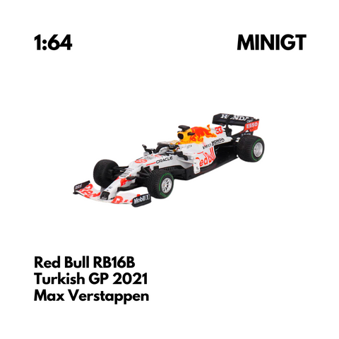 Scale 1:64-Red Bull Racing Honda RB16B Turkish GP Special Livery - Max Verstappen - MINIGT