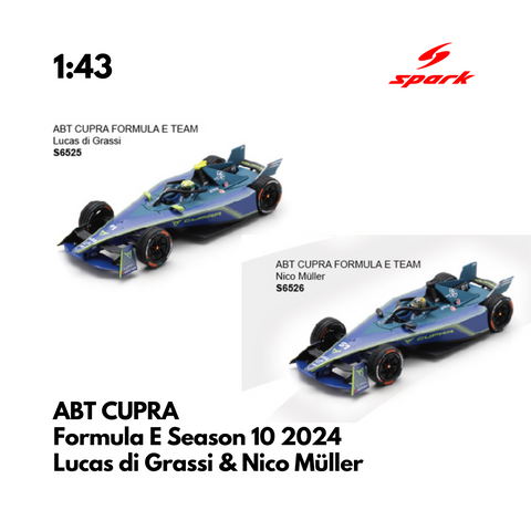 ABT CUPRA - Formula E Model Car 2024 - 1:43 Spark Model