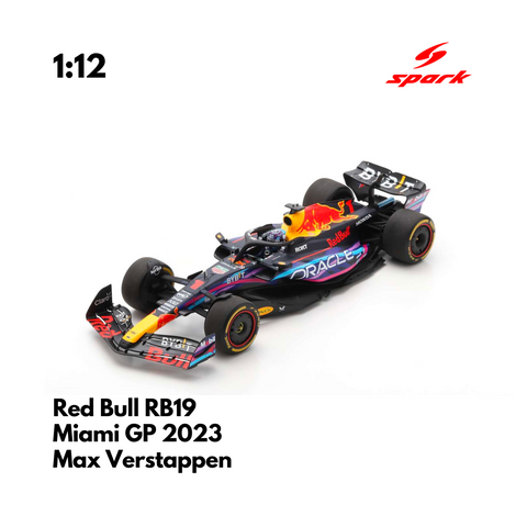 Scale 1:12 | Red Bull RB19 - Miami GP 2023 Special Livery Max Verstappen -Model Car - SPARK MODEL