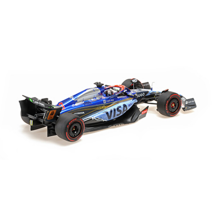 Daniel Ricciardo LAST RACE - Visa Cash App RB VCARB 01 - Singapore GP 2024 Special Livery Model Car - Minichamps