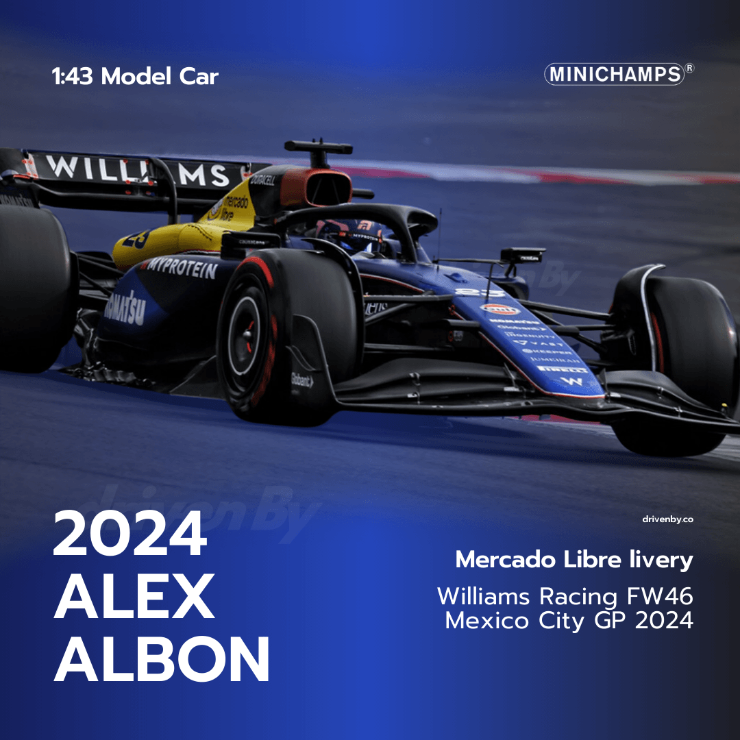 Alex Albon Mexican GP 2024 Williams Racing FW46 Special Livery Model Car - Minichamps