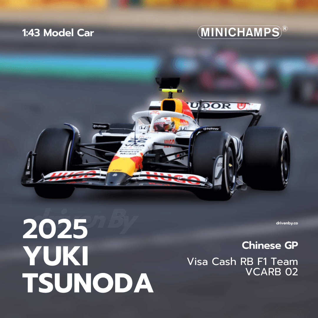 Yuki Tsunoda – Chinese GP 2025 Visa Cash RB F1 Team VCARB 02 – Minichamps 1:43 Model Car