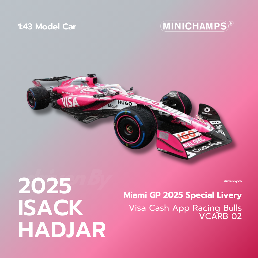 Isack Hadjar – Miami GP 2025 Visa Cash RB F1 Team VCARB 02 – Minichamps 1:43 Model Car
