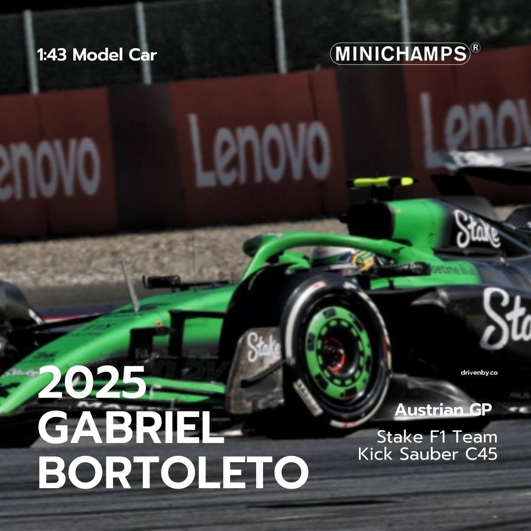 Gabriel Bortoleto – Austrian GP 2025 Stake F1 Team Kick Sauber C45 –  Minichamps 1:43 Model Car