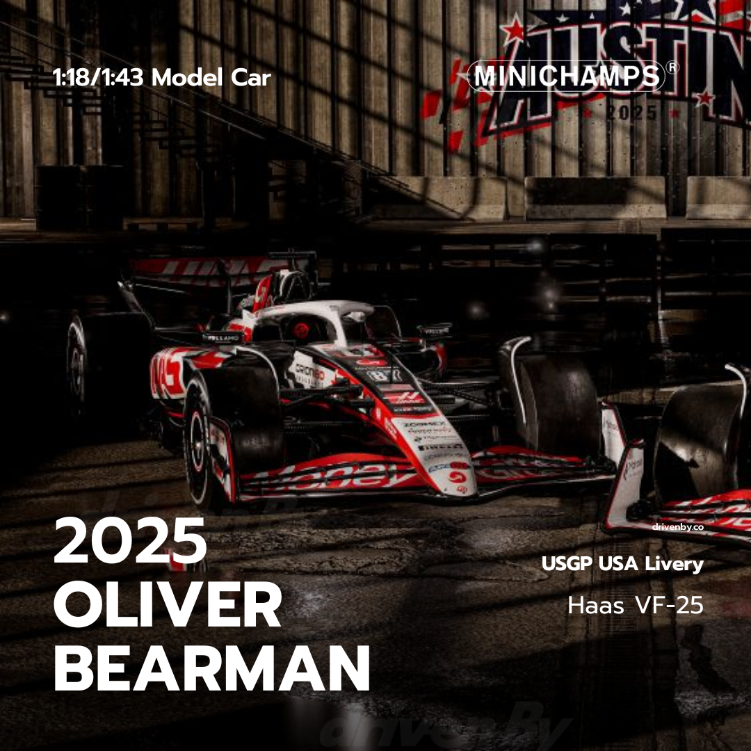 Oliver Bearman US GP Austin 2025 Haas F1 VF-25 Special Livery