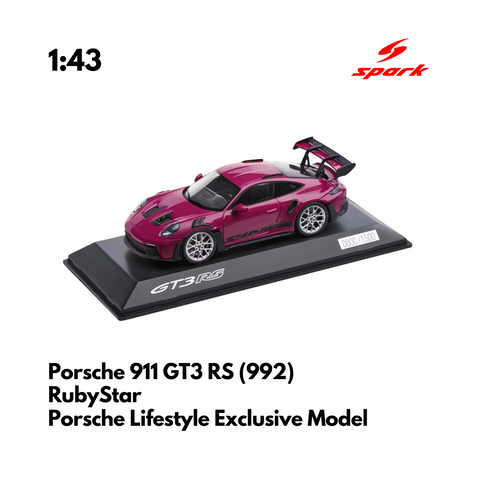 Porsche 911 GT3 RS (992)  Rubystar - Porsche Lifestyle Exclusive Edition - 1/43 Spark Model Car (Copy)