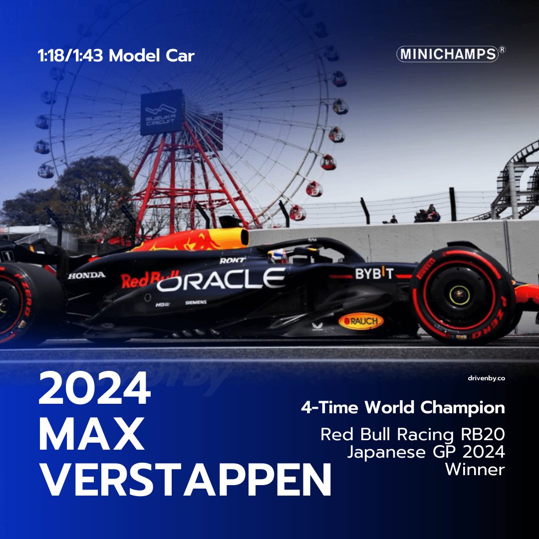 Max Verstappen Japanese GP 2024 Winner Red Bull Racing RB20 Model Car - Minichamps