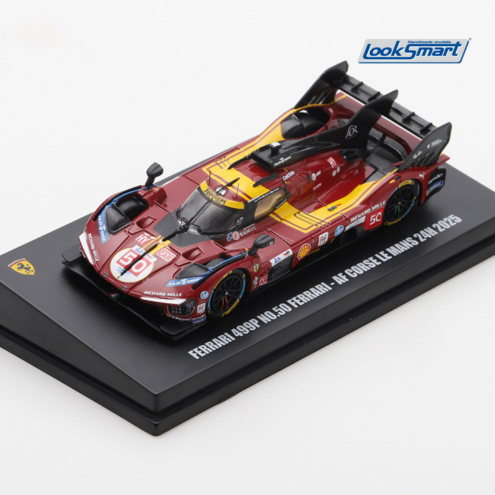 Ferrari 499P 2025 Le Mans 24H No.50 - Looksmart Scale 1:64 Model Car