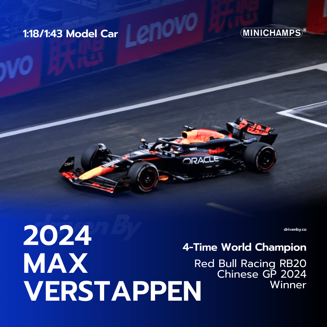 Max Verstappen Chinese GP 2024 Winner Red Bull Racing RB20 Model Car - Minichamps