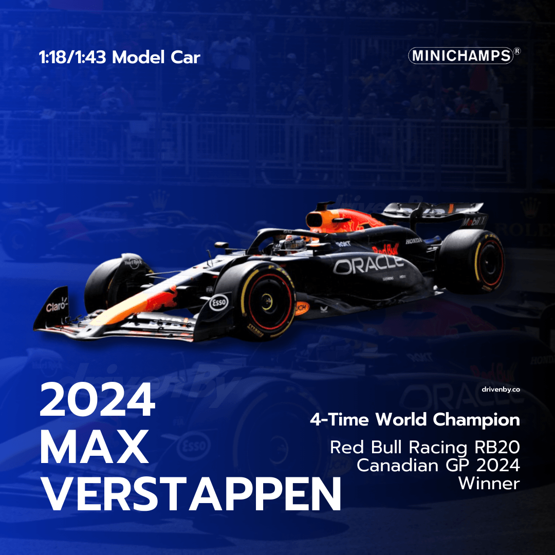 Max Verstappen Canadian GP 2024 Winner Red Bull Racing RB20 Model Car - Minichamps