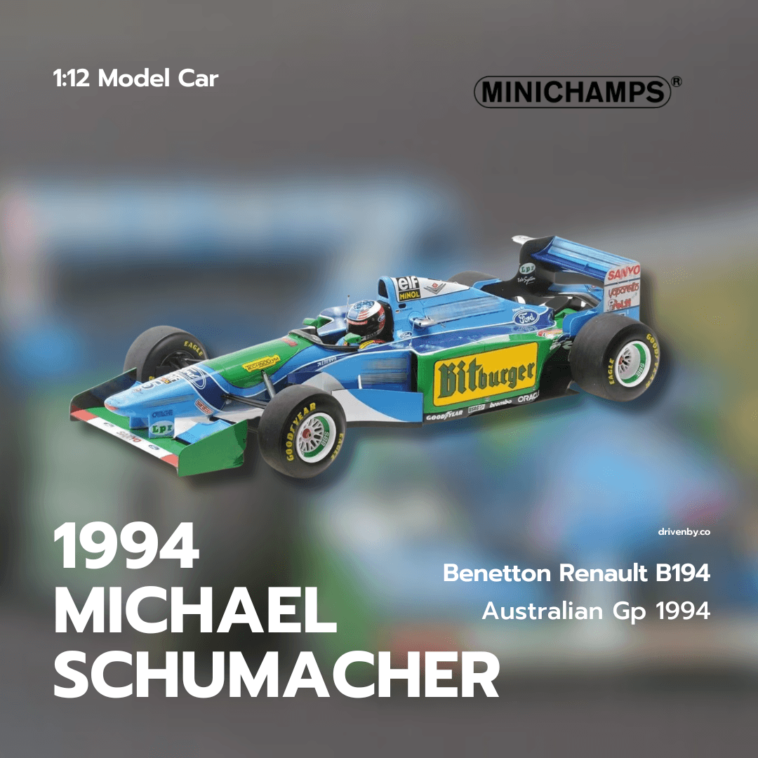 Michael Schumacher – Australian GP 1994 Benetton Renault F1 team – Minichamps 1:12 Model Car