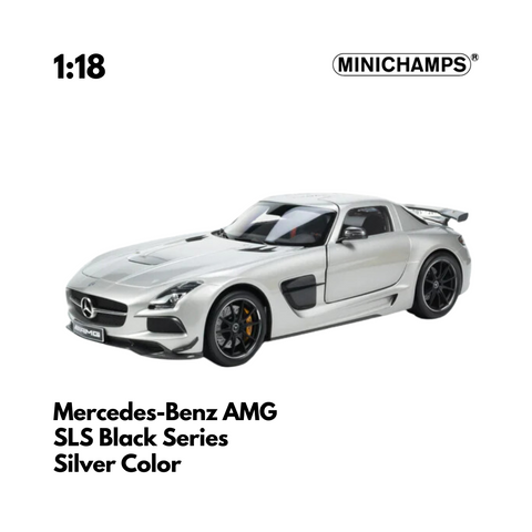 Mercedes-Benz AMG SLS Black Series Silver Color - CLDC Exclusive - 1/18 Minichamps Model Car