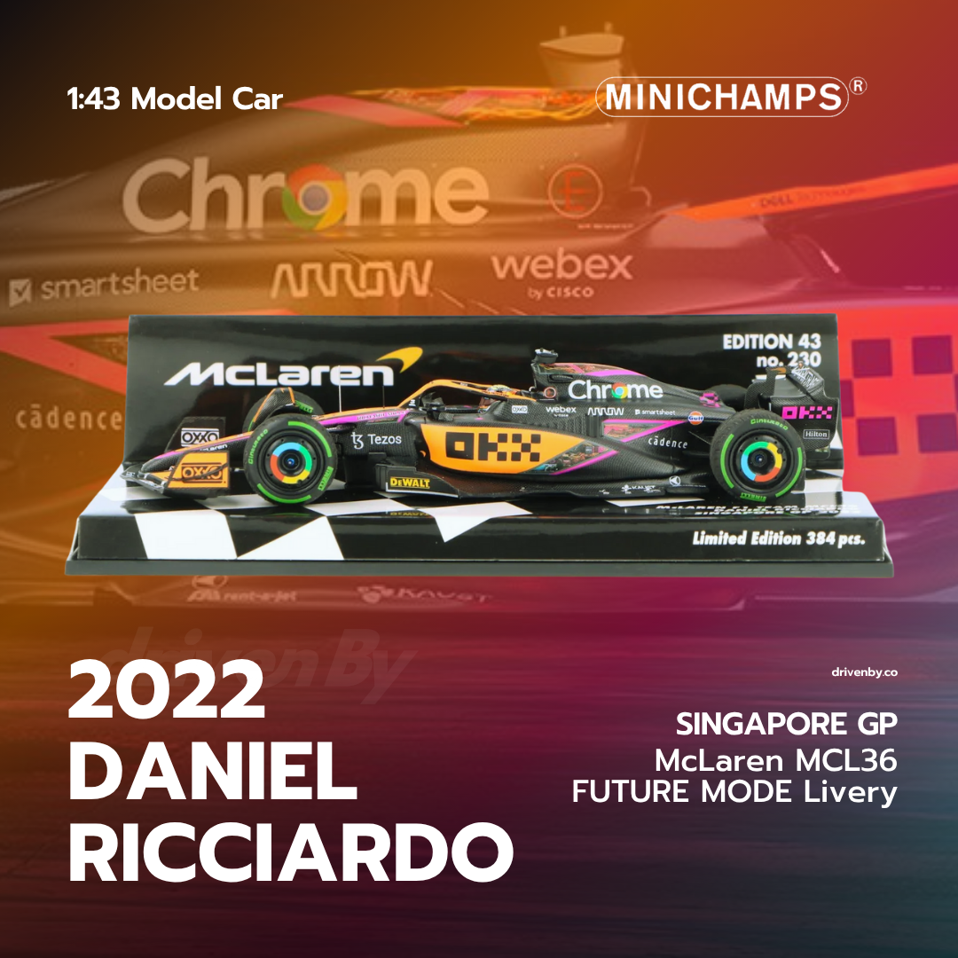 Daniel Ricciardo - McLaren F1 Team MCL36 FUTURE MODE Livery 1:43 Model Car - Minichamps