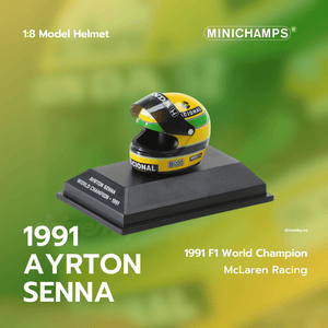 Ayrton Senna F1 World Champion 1991 Model Helmet - Minichamps 1:8