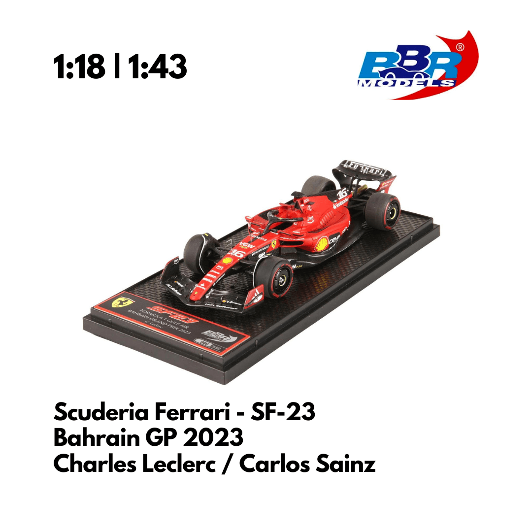 Scuderia Ferrari - SF-23 Bahrain GP 2023 F1 Model Car Charles Leclerc & Carlos Sainz