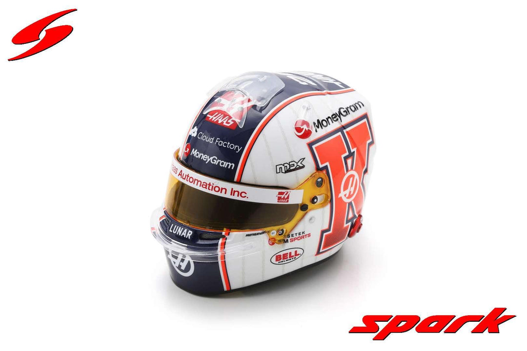 Haas F1 1/5 Proportion Mini Helmet Kevin Magnussen Miami GP 2023