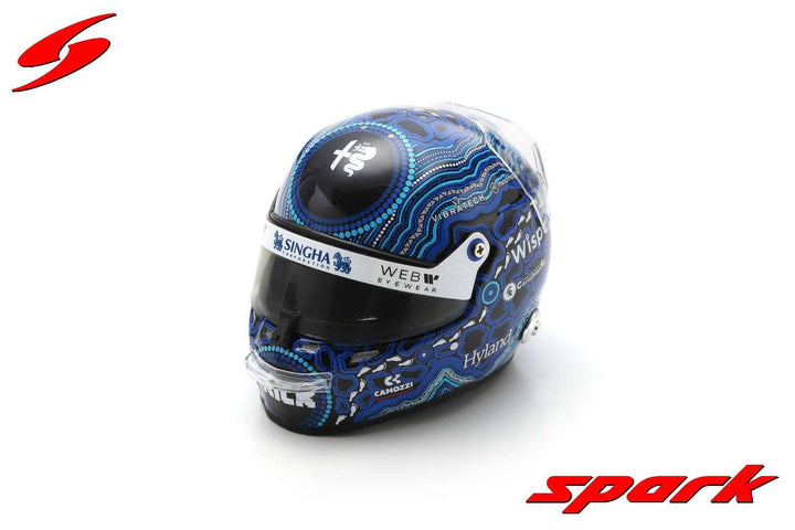 Alfa Romeo F1 1/5 Proportion Model。Mini Helmet Valtteri Bottas Australian GP 2023