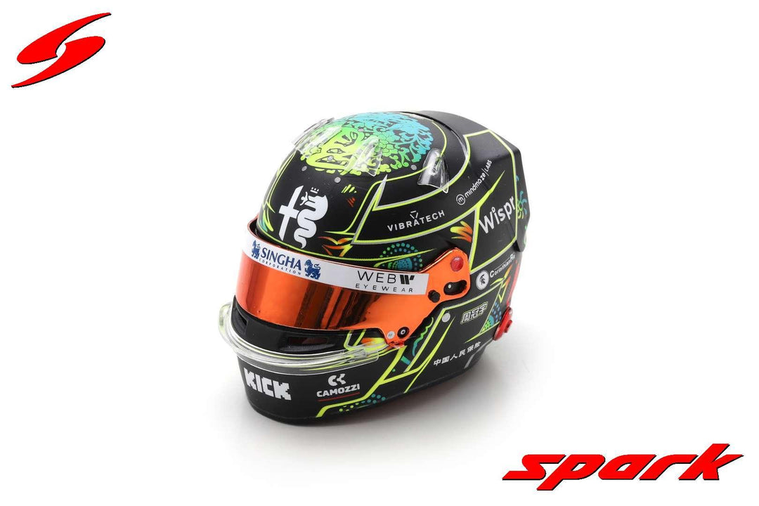 Alfa Romeo F1 1/5 Proportion Mini Helmet Zhou GuanYu Australian GP 2023