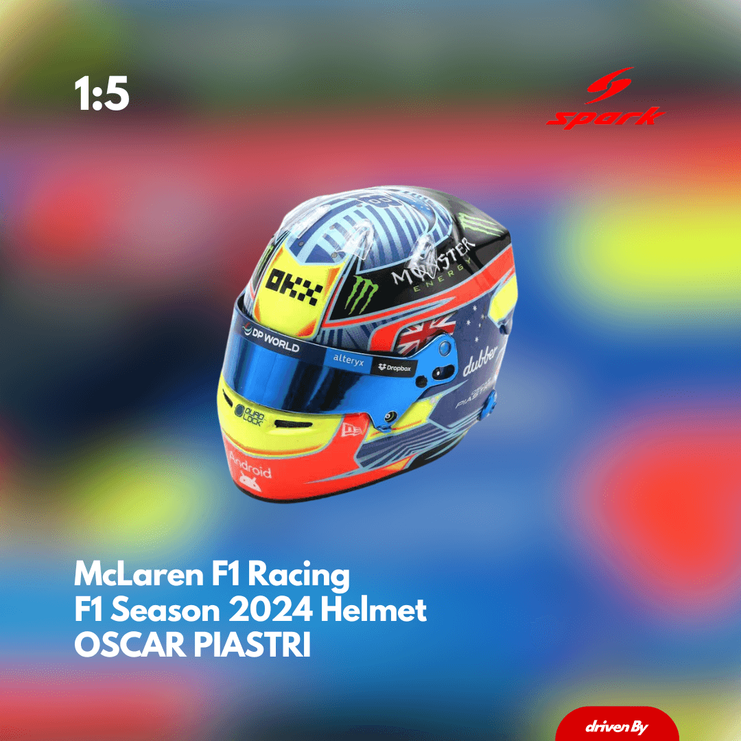 Oscar Piastri Helmet - McLaren F1 Season 2024 Helmet - 1/5 Proportion Mini Helmet
