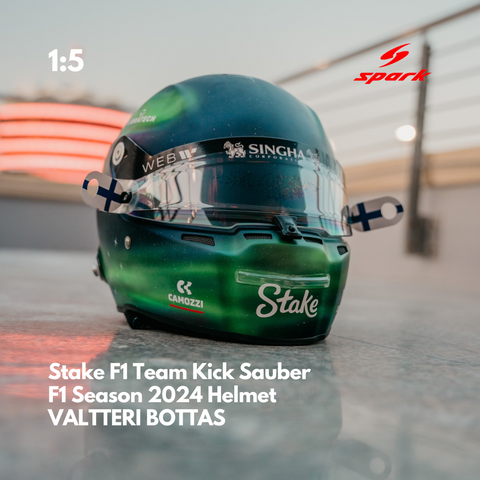 Valtteri Bottas - Kick Sauber F1 Season 2024 Helmet - 1/5 Proportion Mini Helmet