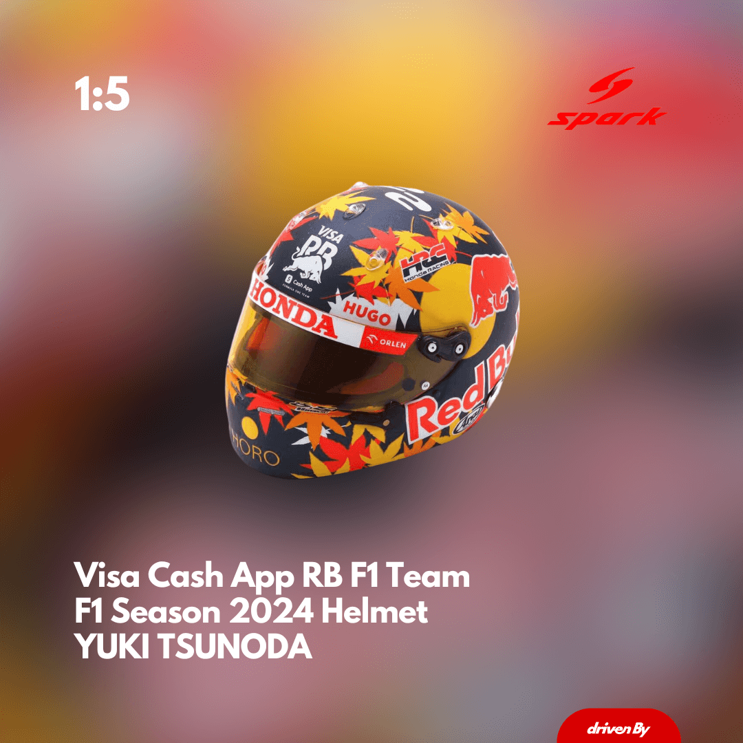 Yuki Tsunoda Helmet - RB F1 Season 2024 Helmet - 1/5 Proportion Mini Helmet