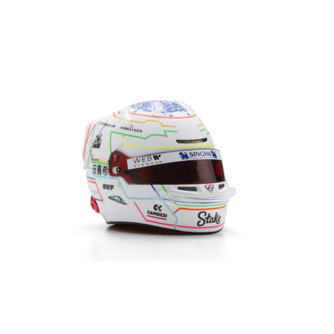 Zhou GuanYu - Kick Sauber F1 Chinese GP 2024 Helmet - 1/5 Proportion Mini Helmet