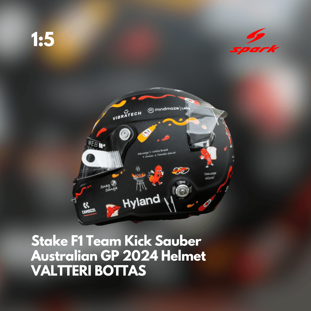 Valtteri Bottas Helmet - Kick Sauber F1 Australian GP 2024 Helmet - 1/5 Proportion Mini Helmet