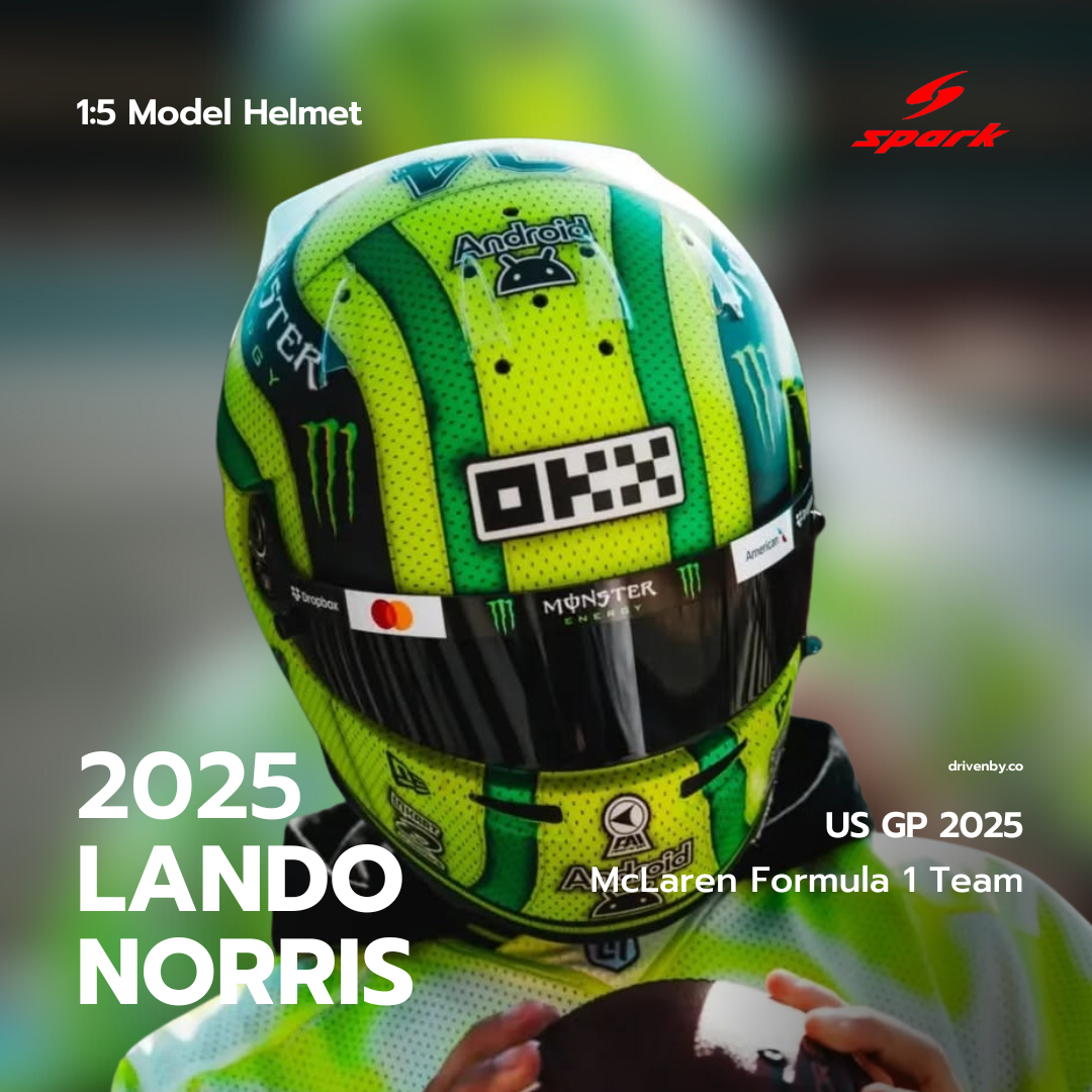 Lando Norris Helmet US GP 2025 McLaren F1 Team - Spark 1:5 Helmet