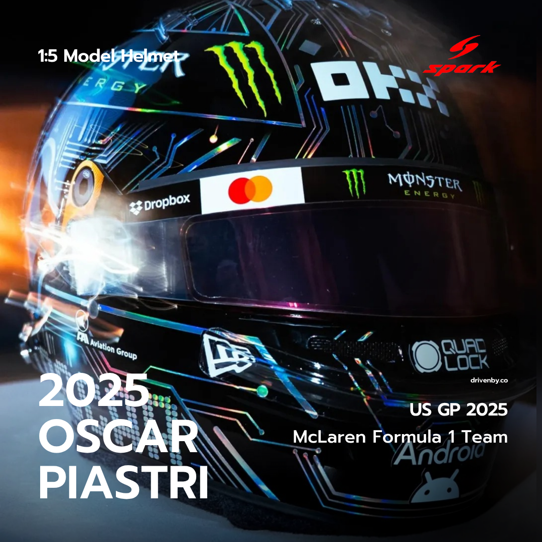 Oscar Piastri Helmet US GP 2025 McLaren F1 Team - Spark 1:5 Helmet