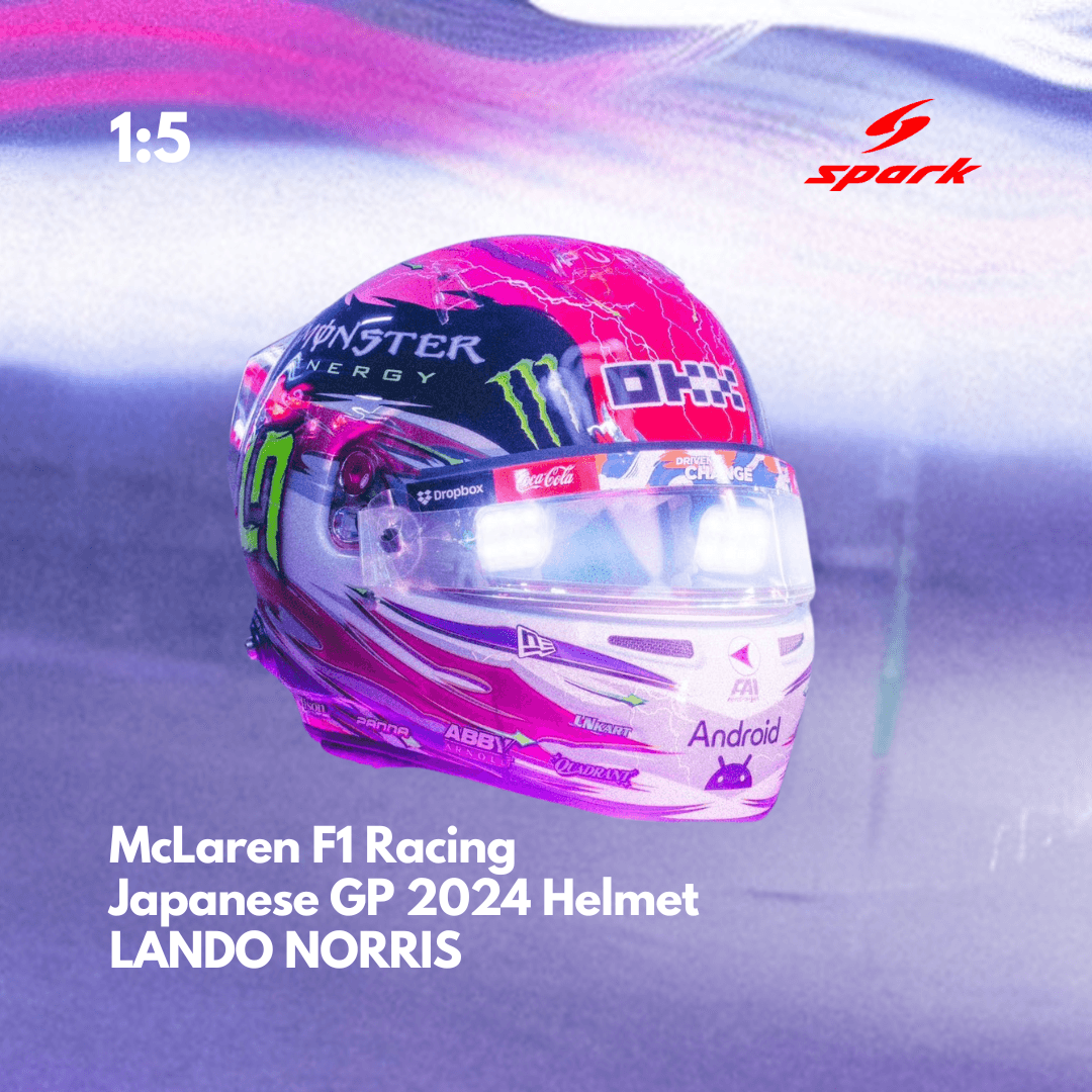 Lando Norris Helmet - McLaren F1 Japanese GP 2024 Helmet - 1/5 Proportion Mini Helmet