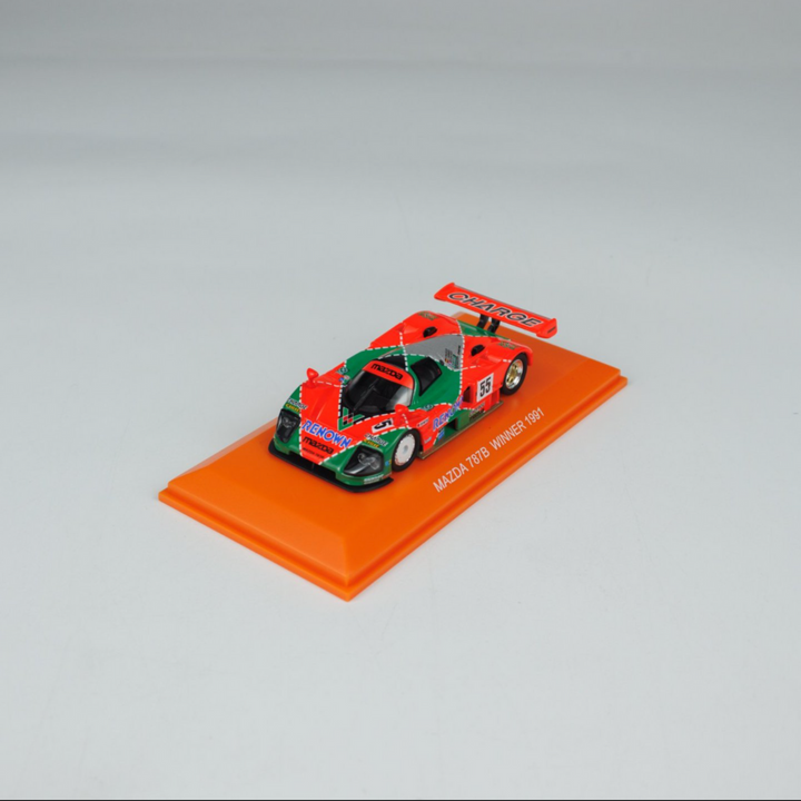 Kyosho 1:64 Mazda 787B (NO.55) Diecast Car Model With Book (Simplified Chinese)