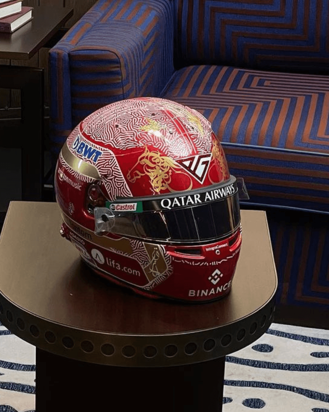 BWT Alpine F1 Team - Pierre Gasly - Qatar GP 2023 1/5 Proportion Mini Helmet