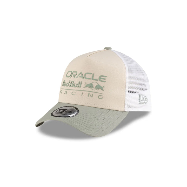 Red Bull Racing 2025 E-Frame Trucker Cap - Light Beige