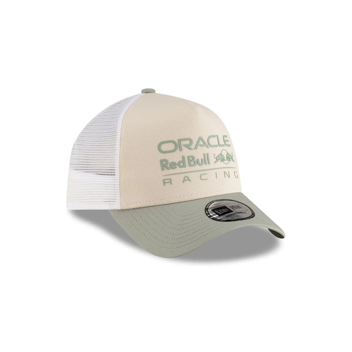 Red Bull Racing 2025 E-Frame Trucker Cap - Light Beige