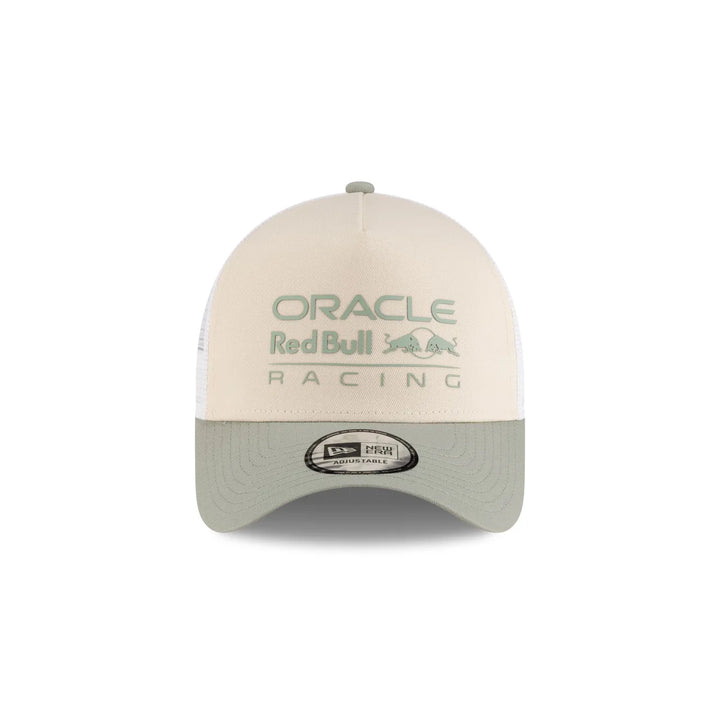 Red Bull Racing 2025 E-Frame Trucker Cap - Light Beige