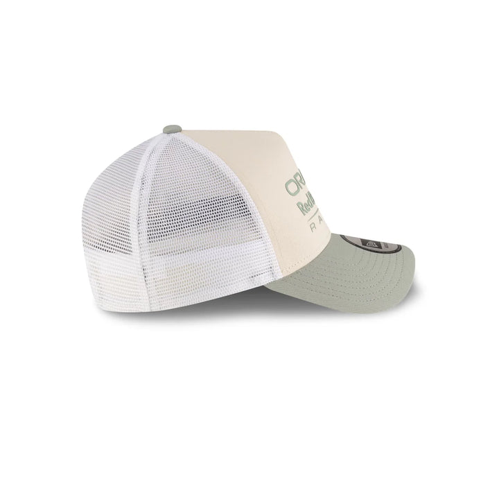Red Bull Racing 2025 E-Frame Trucker Cap - Light Beige