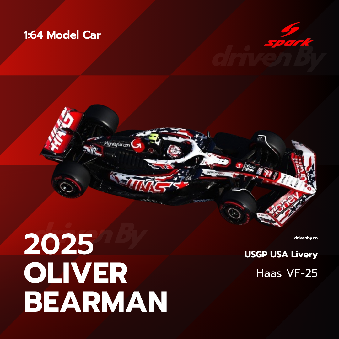 Scale 1:64 Oliver Bearman US GP 2025 Haas F1 Team VF-25 Special