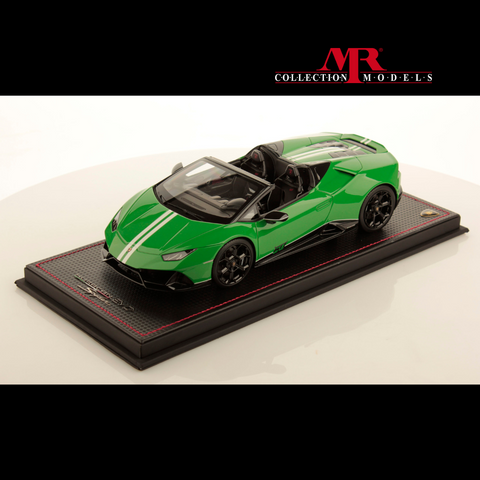 Lamborghini Huracan Evo 60th anniversary Verde Viper 1:18 Model Car -  MR Collection