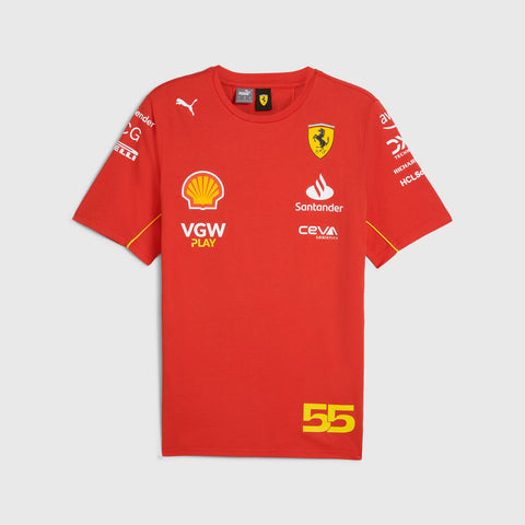 Scuderia Ferrari F1 2024 Carlos Sainz Driver T-shirt
