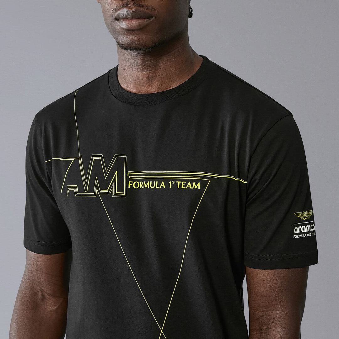 Aston Martin F1 Team 2024 Wireframe Graphic T-Shirt