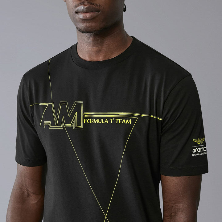 Aston Martin F1 Team 2024 Wireframe Graphic T-Shirt