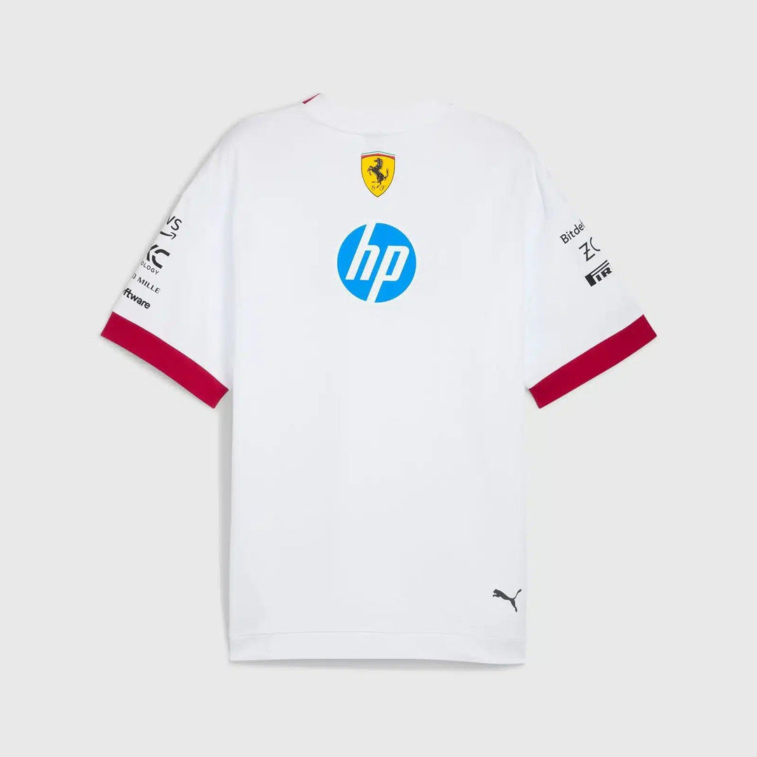 Scuderia Ferrari – 2025 Miami GP Team Oversized T-Shirt (White)