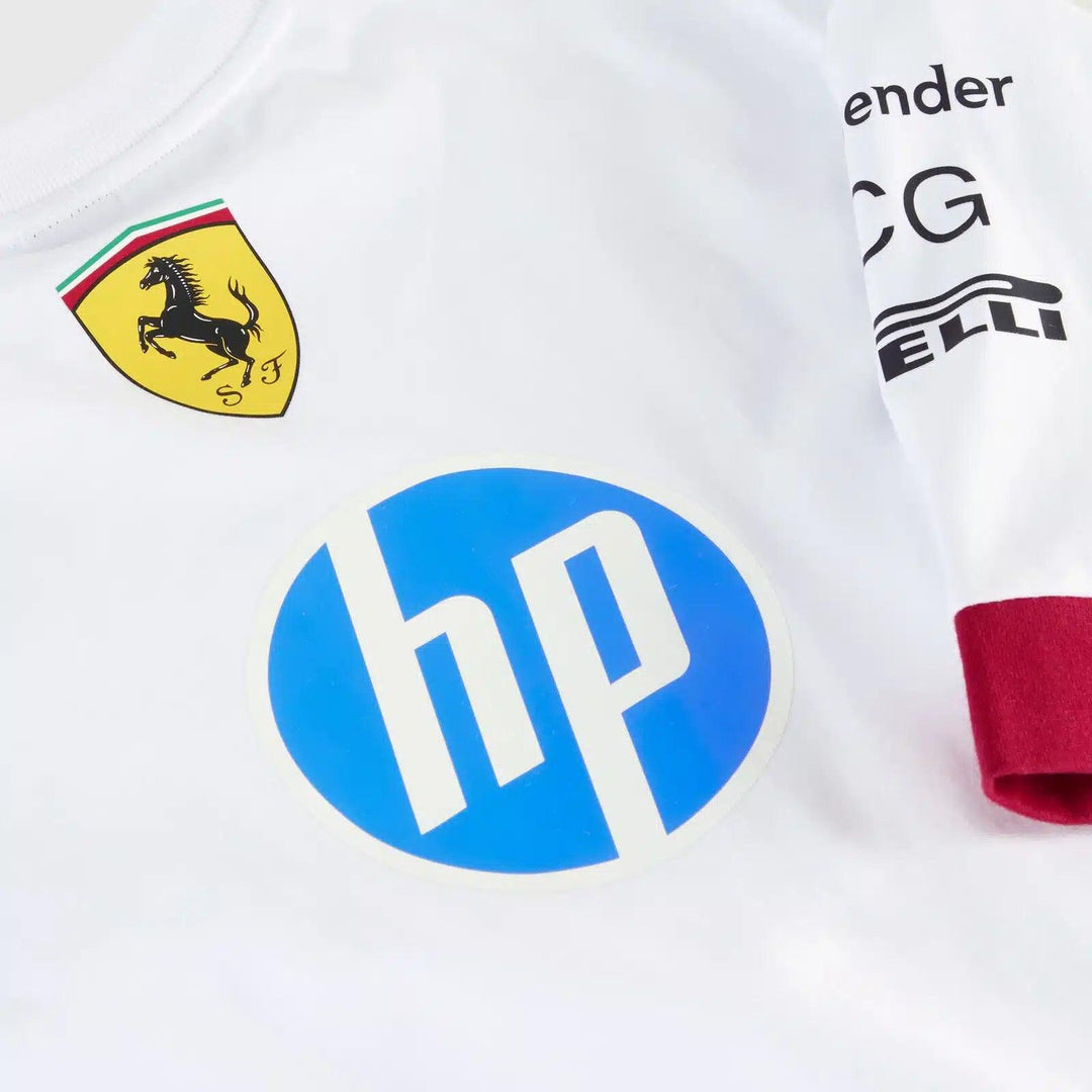 Scuderia Ferrari – 2025 Miami GP Team Oversized T-Shirt (White)