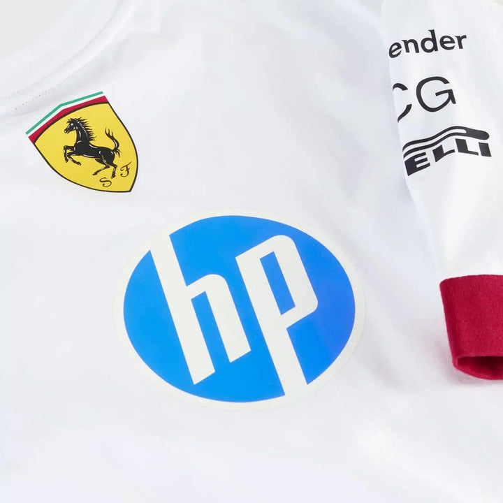 Scuderia Ferrari – 2025 Miami GP Team Oversized T-Shirt (White)