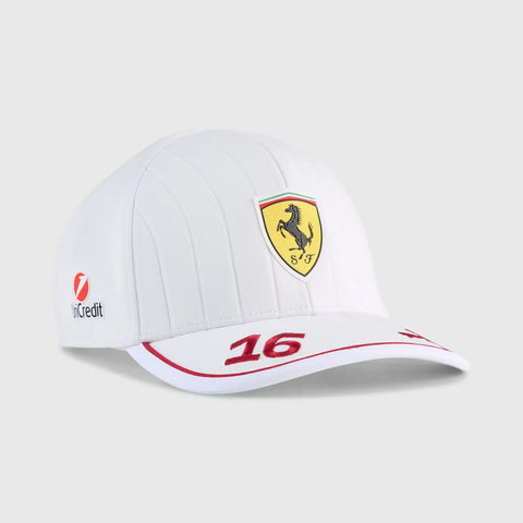 Scuderia Ferrari – 2025 Miami GP Charles Leclerc Driver Cap (White)
