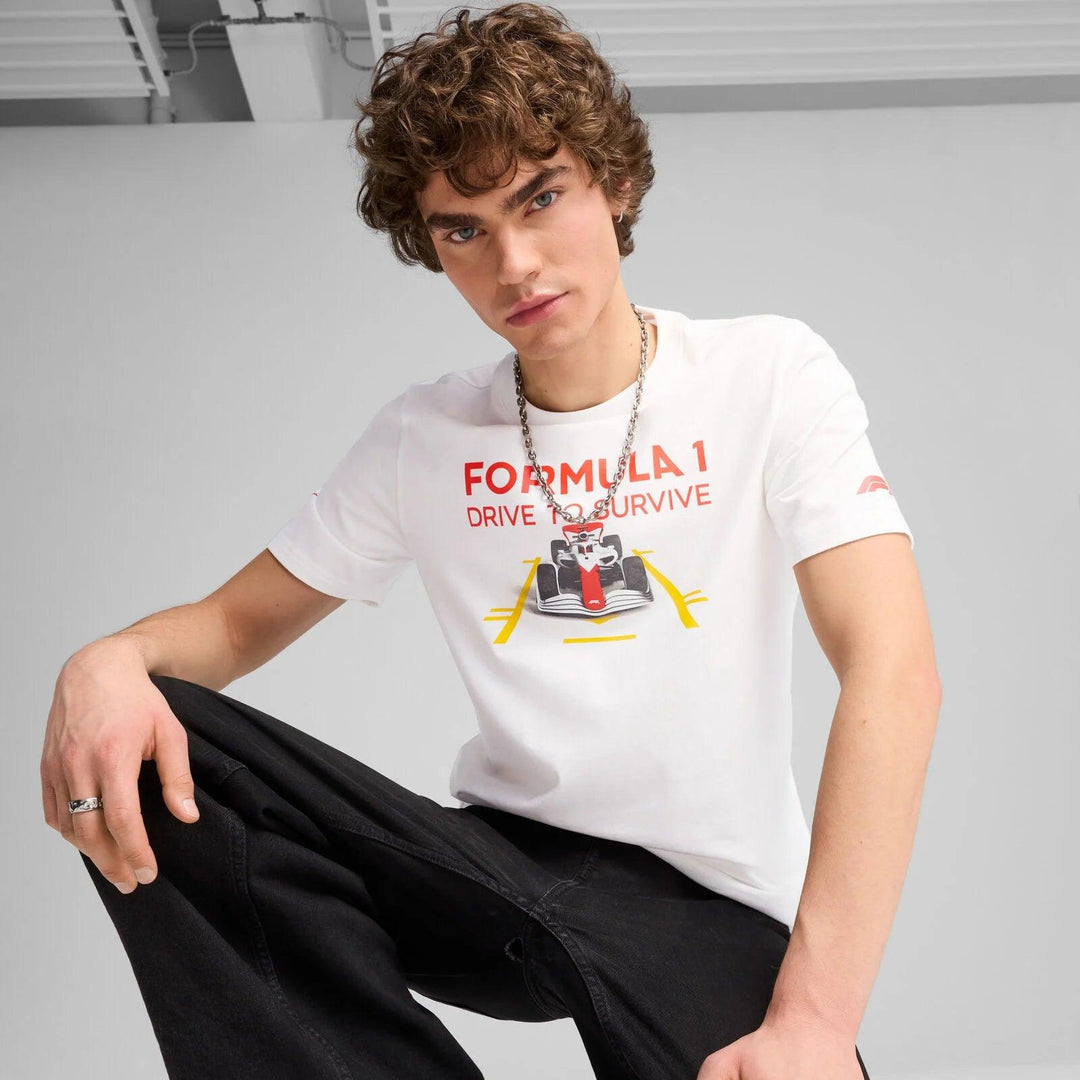 F1 Collection PUMA F1® Drive to survive Relaxed Graphic T-shirt - White