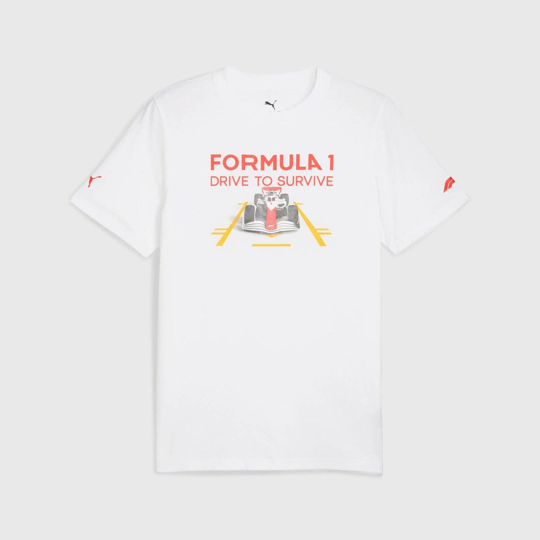 F1 Collection PUMA F1® Drive to survive Relaxed Graphic T-shirt - White